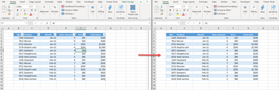 excel convert table normal range