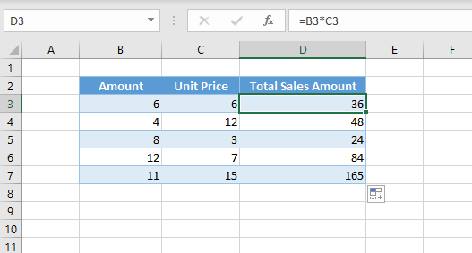 multiply two columns