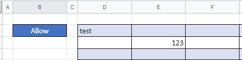 DataValidation GS Allow