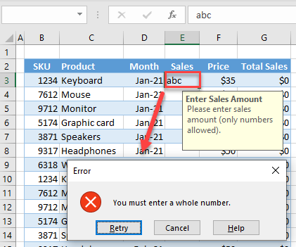 data validation input message error 2