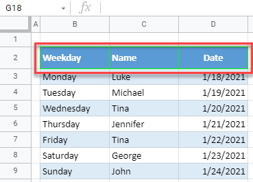 google sheets border style 2