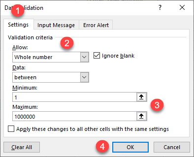 input message data validation 2a