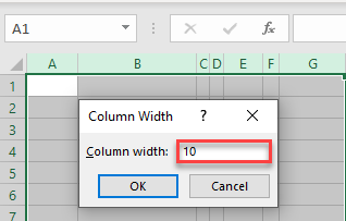 resize column right click width 1