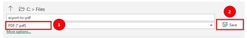 ExportToPDF saveaspdf
