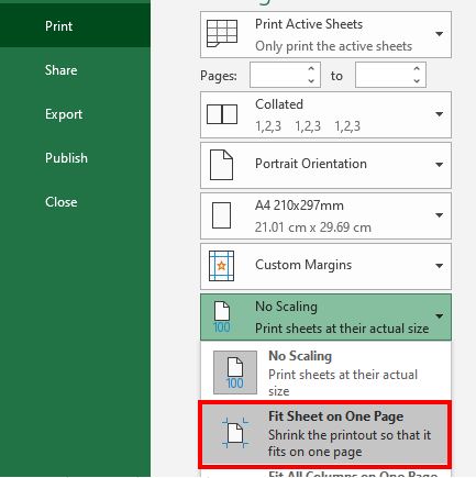 FitSheet fit to one page