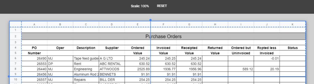 Page Setup GS Custom Page Breaks