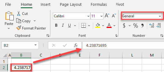 excel decimal number initial data