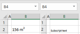 format cells superscript 3