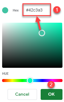 google sheets custom color 2