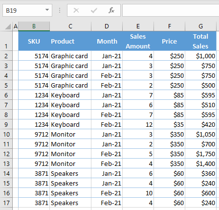 sort multiple columns final data 1a