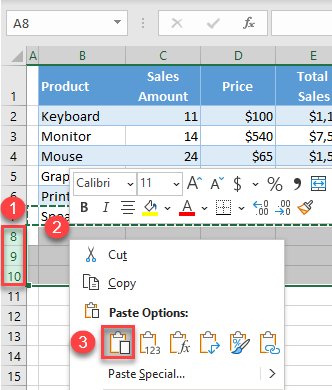 copy row to multiple rows