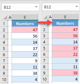 create conditional formatting rule final