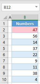 create conditional formatting rule final