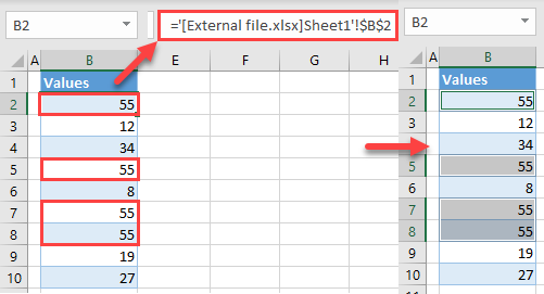 find external links initial data
