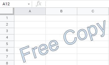 google sheets watermark object