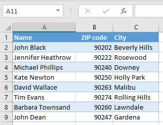 print row numbers initial data