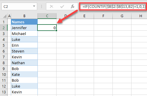 remove both duplicates formula