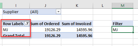 VBA Filter RowFilter