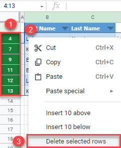 google sheets remove both duplicates 2c