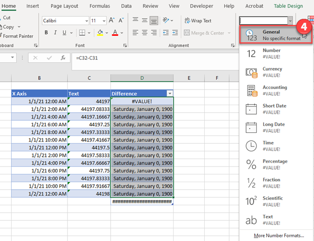 Format X Axis for Date Time Graph in Excel