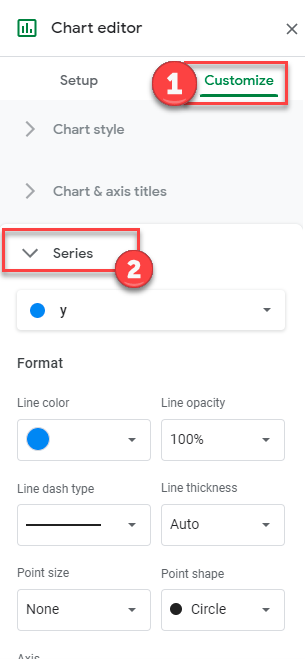 Trendline Equation for Line Chart Google Sheets