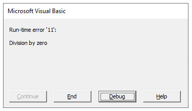 VBA Err Raise Msg Box