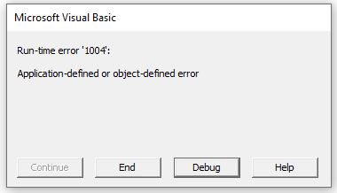 VBA Error1004 1