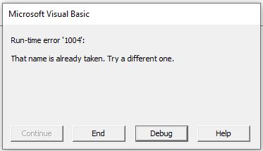 VBA OnError Sheet 1004