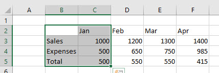 VBA Range Select