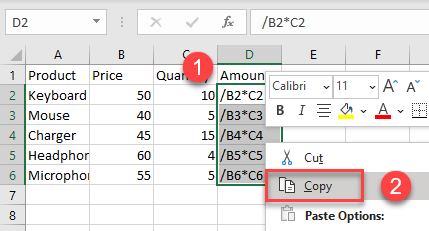 copy exact formula 11