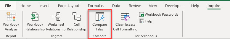 CompareFiles Inquire Compare