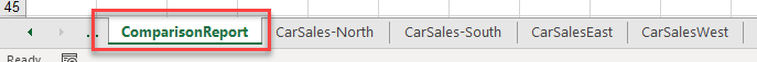 CompareSheets ComparisonReport