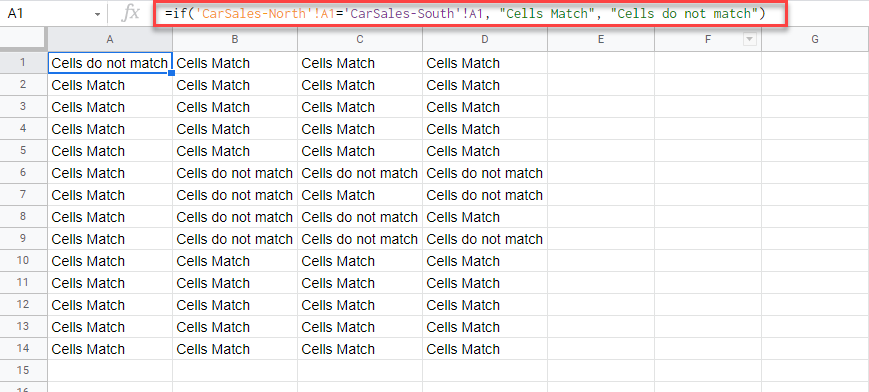 CompareSheets GoogleSheets