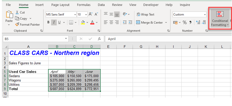 CompareSheets_Ribbon ConditionalFormatting