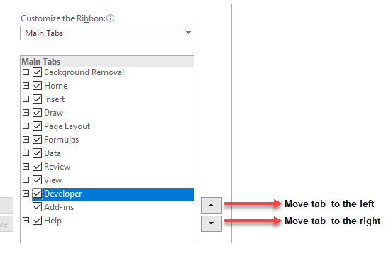 CustomRibbon MoveTabs
