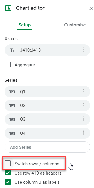 Switch Rows and Column in Google Sheets