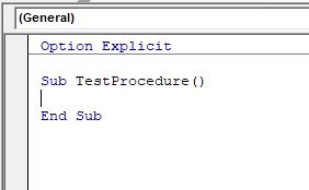 VBASubProcedure Test