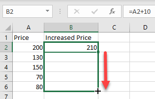 add a value to multiple cells 2