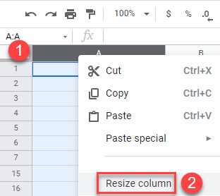 change cell size pixels inches 50