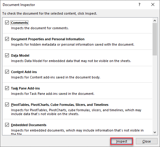 document inspector 3