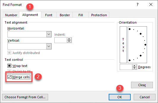 find merged cells 3