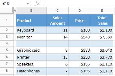 google sheets clear content final