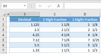 google sheets convert decimal to fraction final 2