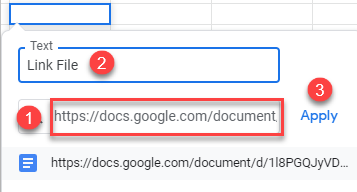 google sheets insert link 2