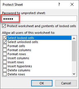 lock cells excel 4