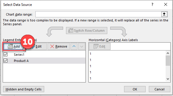 Add Additional Data Points for New Series Dot Plot Excel