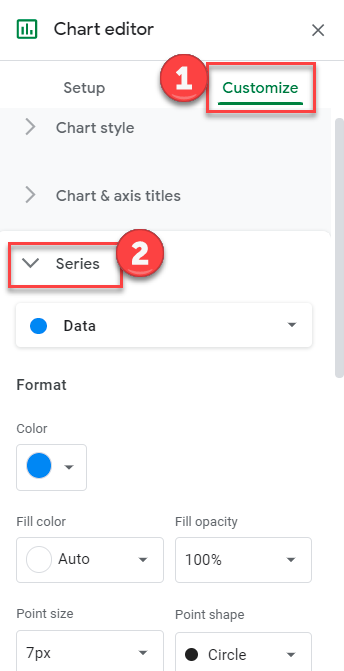 Add Trendline to Q Q Graph in Google Sheets