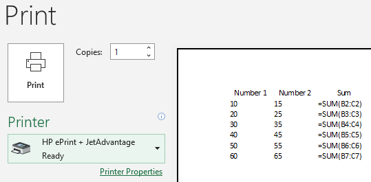 display print formulas 3