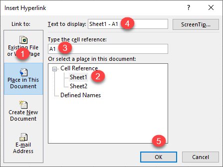 hyperlink another sheet 2