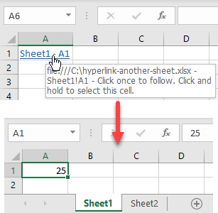 hyperlink another sheet 3